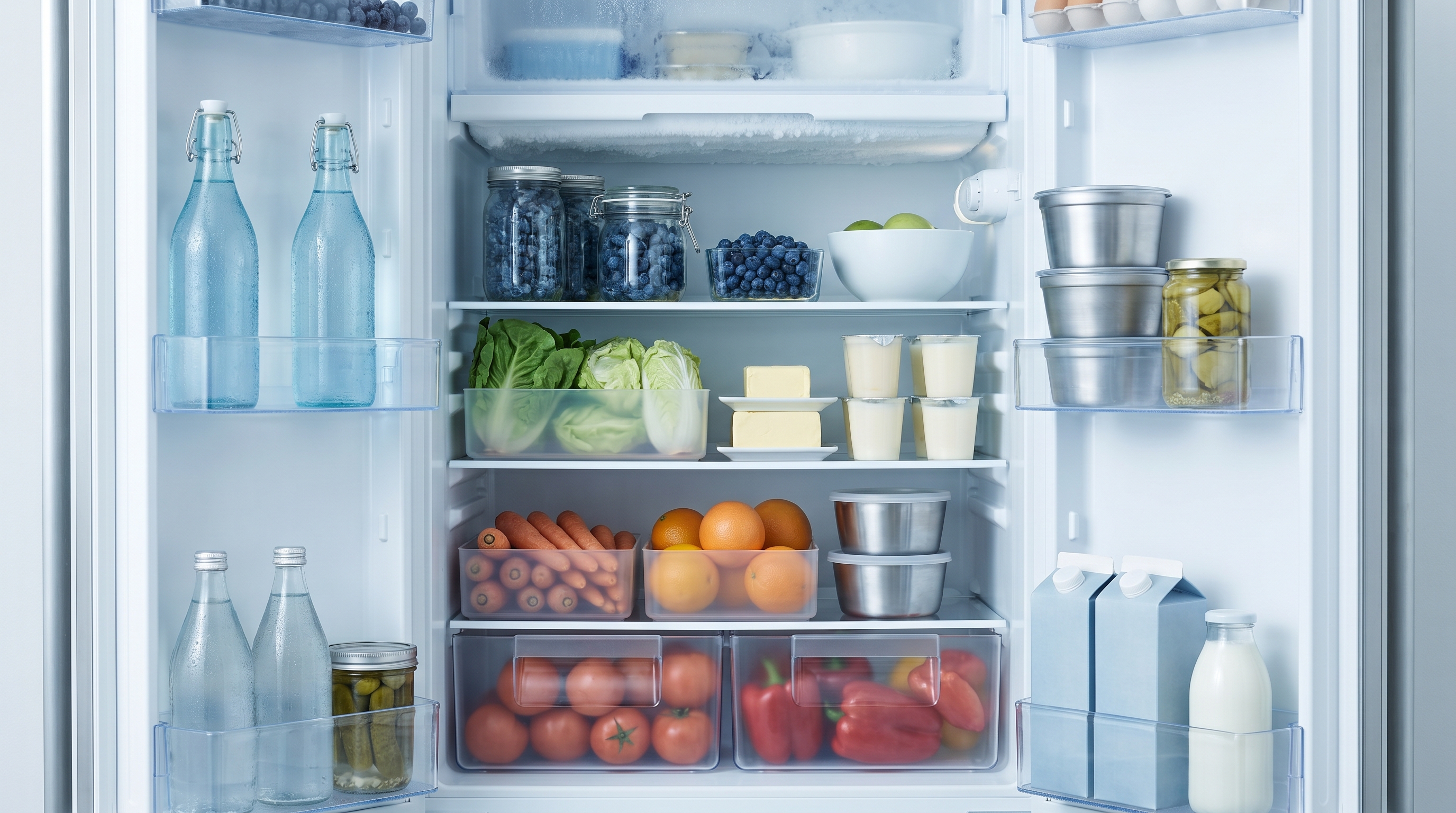Open refrigerator